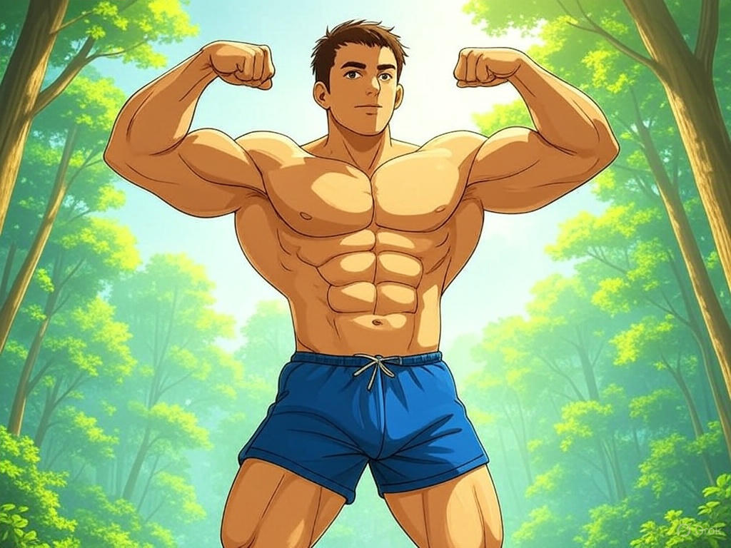 Example Male Pose - Front Double Biceps